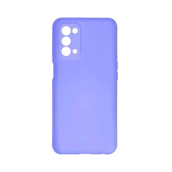 Silicone Case with Camera Shield for Oppo A74 5G Purple